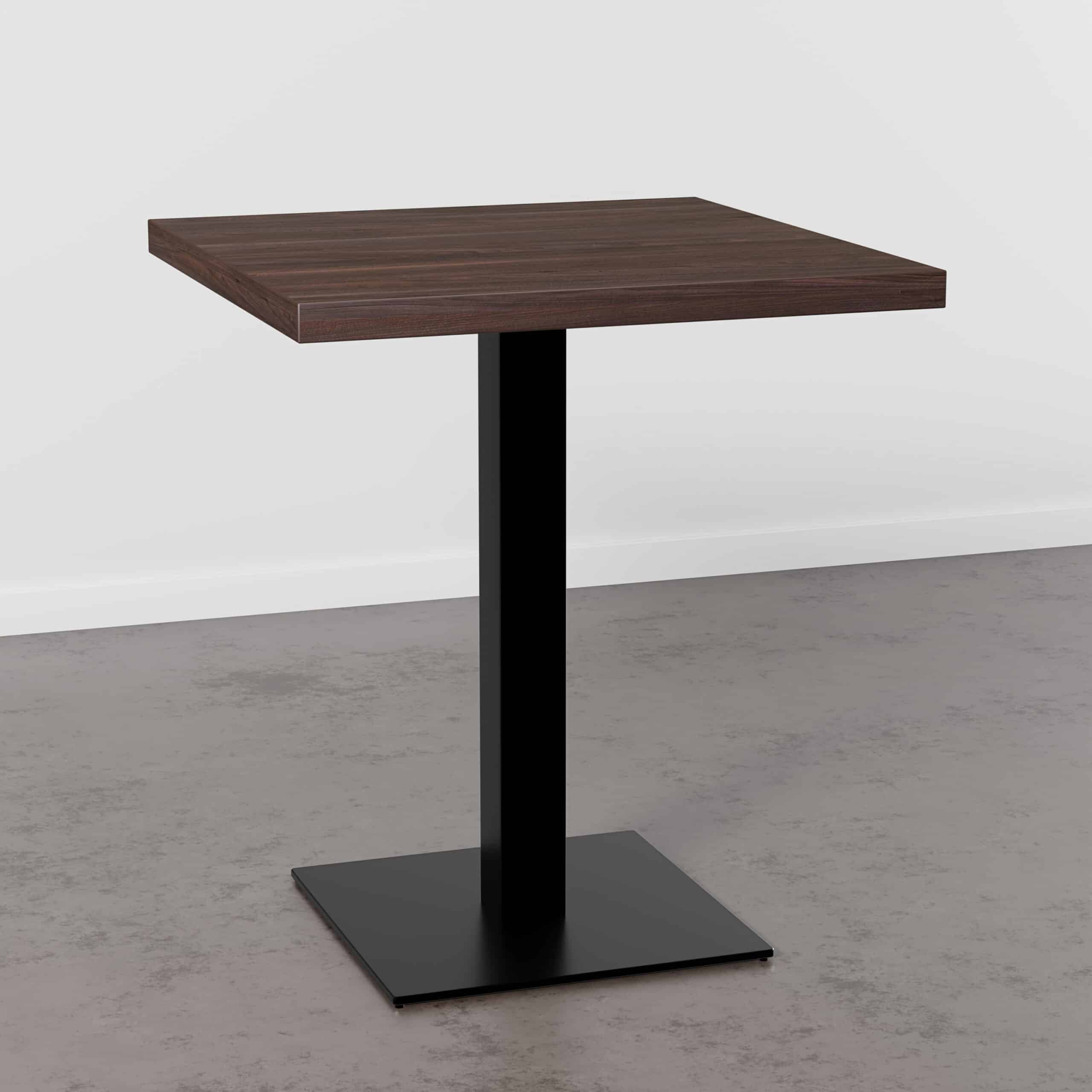 Stolik bistro-D4409-OV-walnut-brown-cast-iron-frame